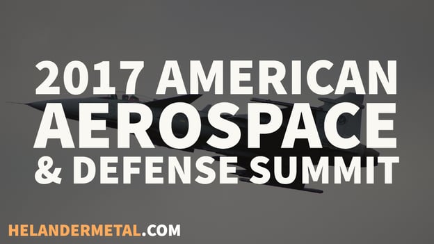 Helander to Attend the 2017 American Aerospace & Defense Summit